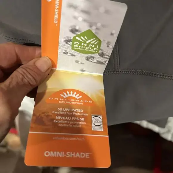 Columbia Omni-Shade Hiking Pants in City Gray XL